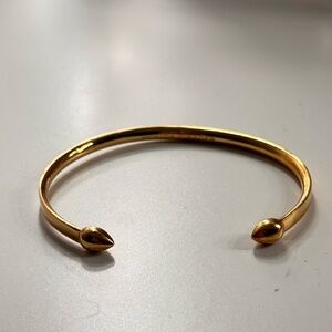 MONICA VINADER Gold Open Bangle Bracelet